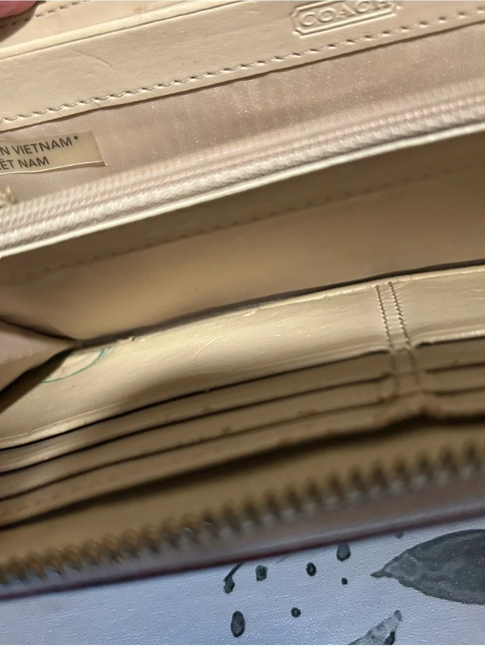Vintage Coach Zip Wallet